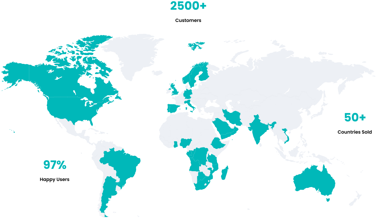 Global distribution map