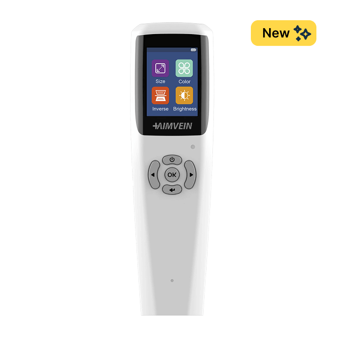 Font-aimvein-pro-30-device-with-led-screen