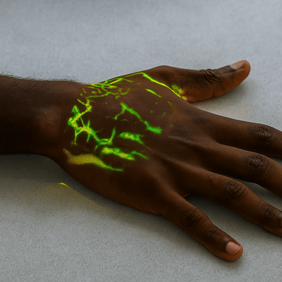 Dark Skin Hand Veins